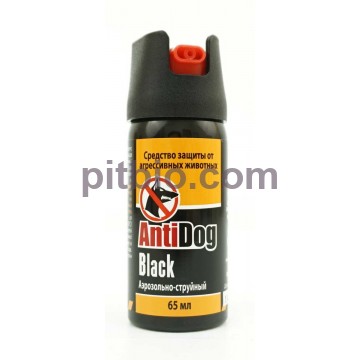 Газовый баллончик AntiDog Black 65мл